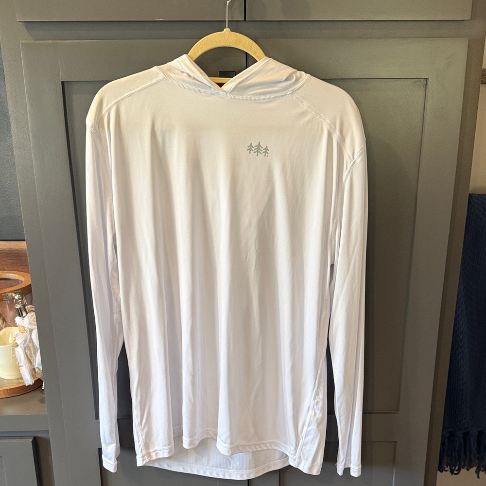 White Long Sleeve Hoodie, Merica Clothing white